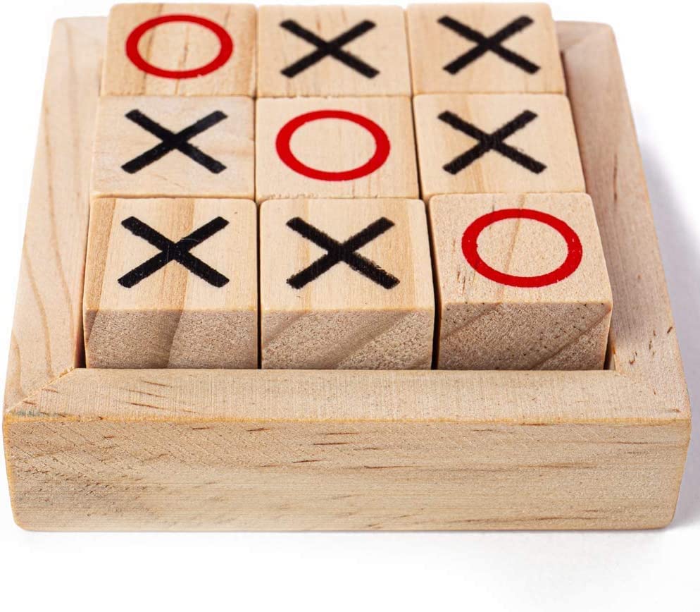 Wooden Tic Tac Toe Game | XOXO Game Wooden Kids Play Game