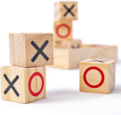 Wooden Tic Tac Toe Game | XOXO Game Wooden Kids Play Game