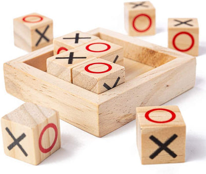 Wooden Tic Tac Toe Game | XOXO Game Wooden Kids Play Game