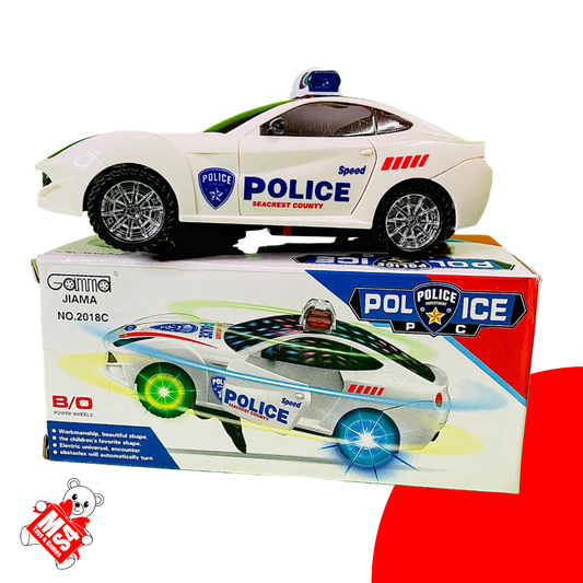 Musical Police Car | Dancing Stunt Movement | 3D Bright Flashing Lights | Kids Musical Toys