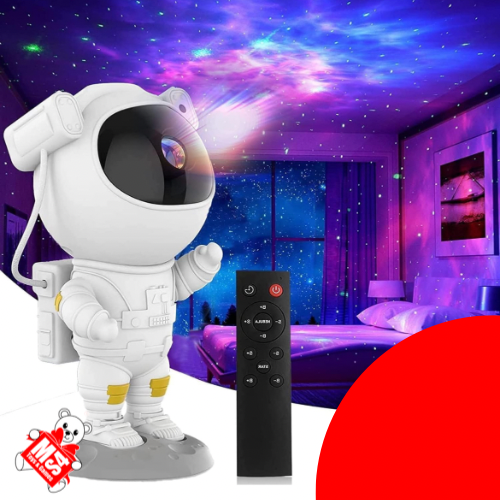 Nebula Space Projector Astronaut | with Remote magnetic current | 360 degree colourful stars