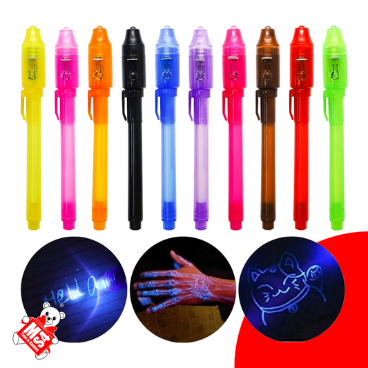 Invisible Magic Pen | With UV Lights | Colourless Ink | Hidden Information Written Fun Activities For Kids