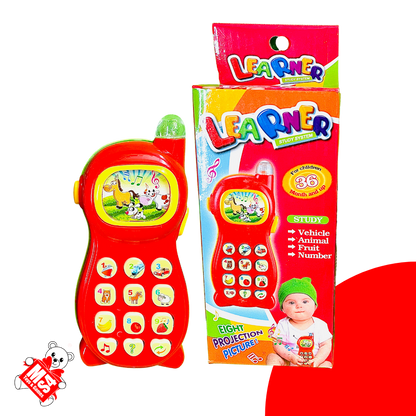 Smart Learner Phone | Educational with Image Projector | Musical Phone toy