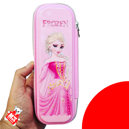 Frozenn Theme Hard Case Pouch Kids | Durable Pencil Pouch with Different Compartment