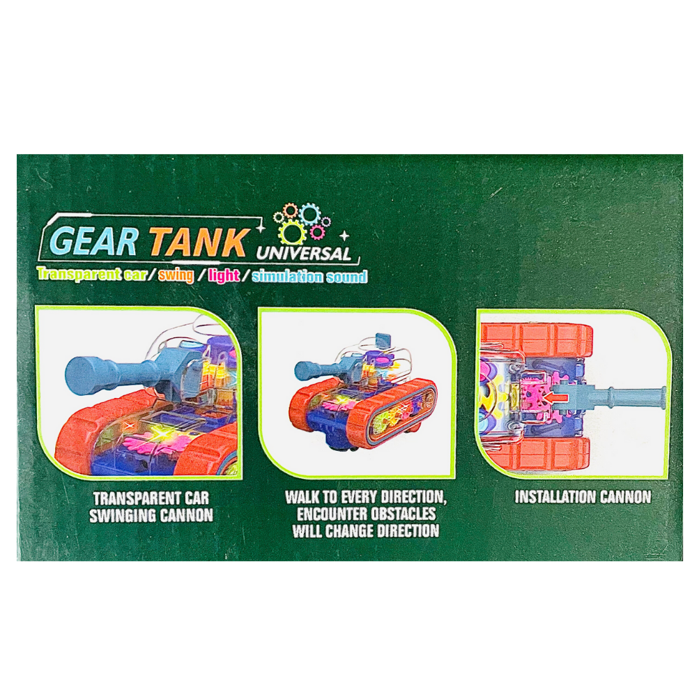 Gear Tank Toy | 3D Lights and Musical Toy | Sensor 360° Rotation and Smooth Movement :)