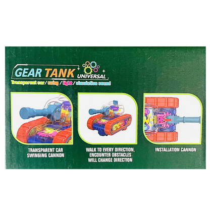 Gear Tank Toy | 3D Lights and Musical Toy | Sensor 360° Rotation and Smooth Movement :)