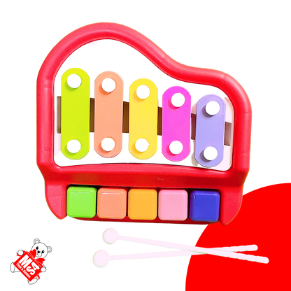 2 in 1 Musical Xylophone and Mini Piano Small | Kids Educational Musical Instrument Toy