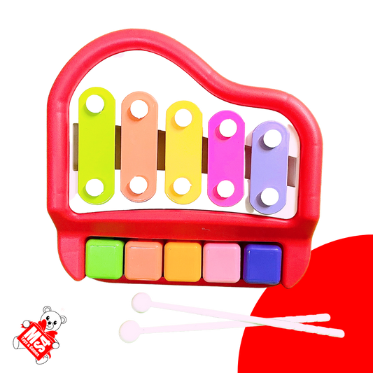 2 in 1 Musical Xylophone and Mini Piano Small | Kids Educational Musical Instrument Toy