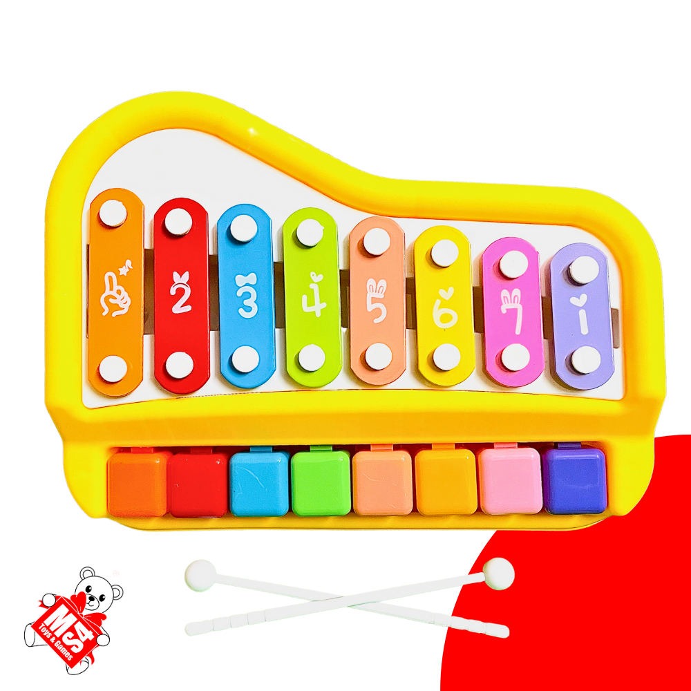 2 in 1 Musical Xylophone and Mini Piano BIG | Kids Educational Musical Instrument