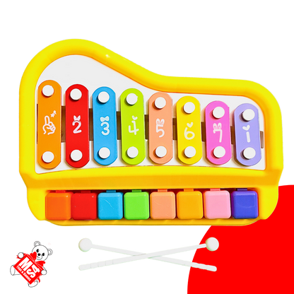 2 in 1 Musical Xylophone and Mini Piano BIG | Kids Educational Musical Instrument