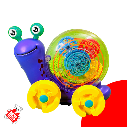 Gear Musical Snail | With 3D Lights and Projector | Kids Musical Toys