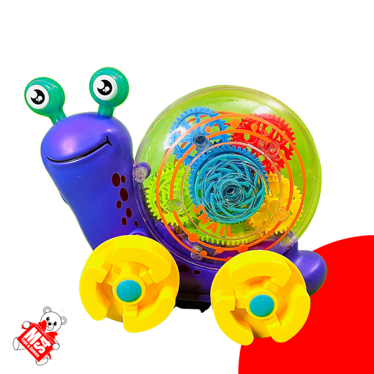 Gear Musical Snail | With 3D Lights and Projector | Kids Musical Toys