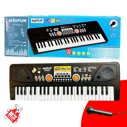 Big Fun 49Keys Keyboard Big | Piano with Microphone | with USB Charging