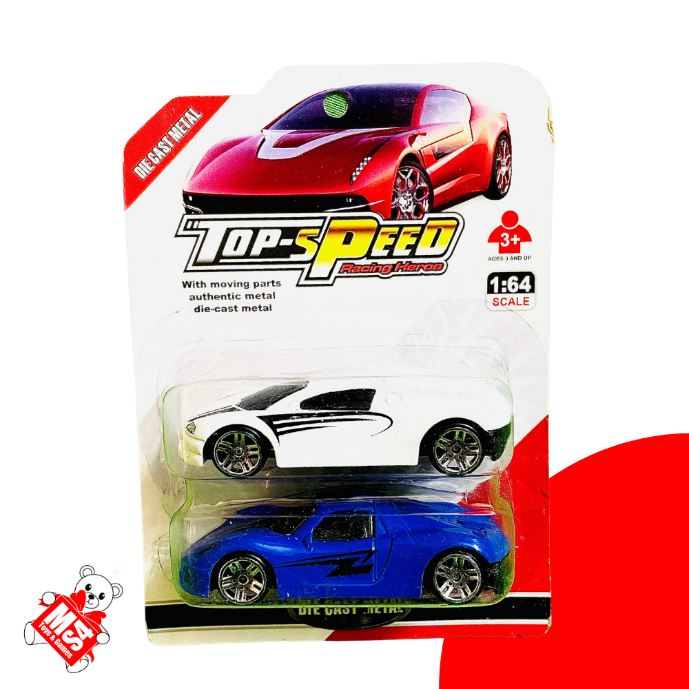 2Pc Metal Car | 1:63 Top Speed