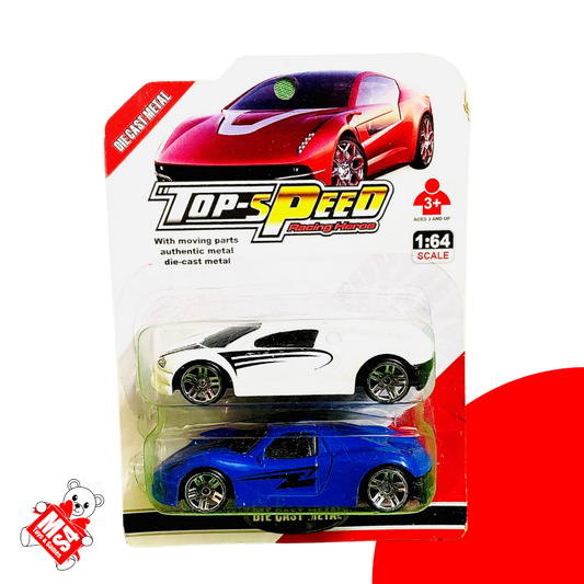 2Pc Metal Car | 1:63 Top Speed