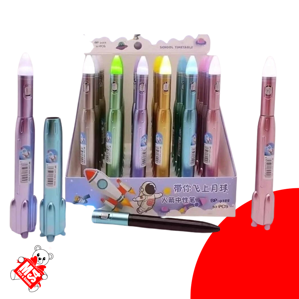 Rocket Light Pen | LED Gel Pen for Kids