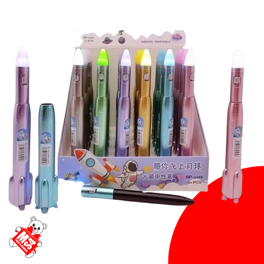 Rocket Light Pen | LED Gel Pen for Kids