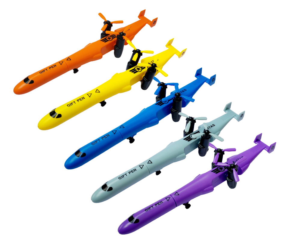 Jet Airplane Pen | 0.5mm Gel Pen | Kids Pen | With Plane Blades Foldabel