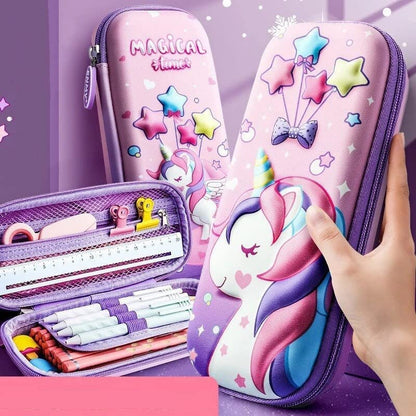 3D Unicorn Pouch | Premium Quality Pouch | Designer Pencil Pouch for Kids