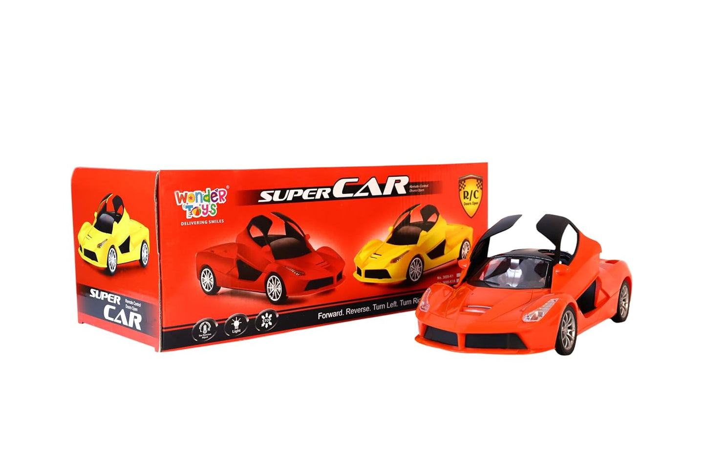 Super Ferrarii Car RC | Door Opening Head Lights | Rechargeable Remote Controlled