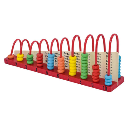 Wooden Abacus Double Sided | Kids Educational Shelf Abacus Set Colourful