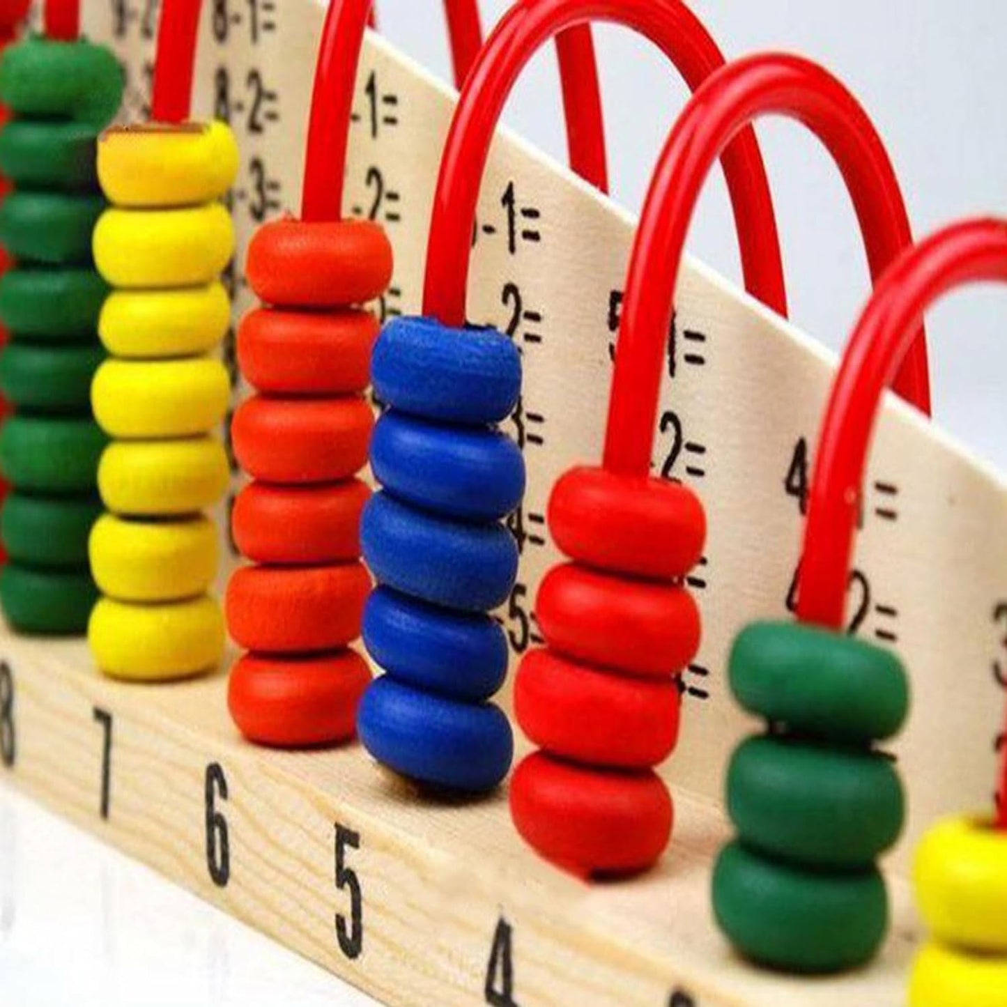 Wooden Abacus Double Sided | Kids Educational Shelf Abacus Set Colourful