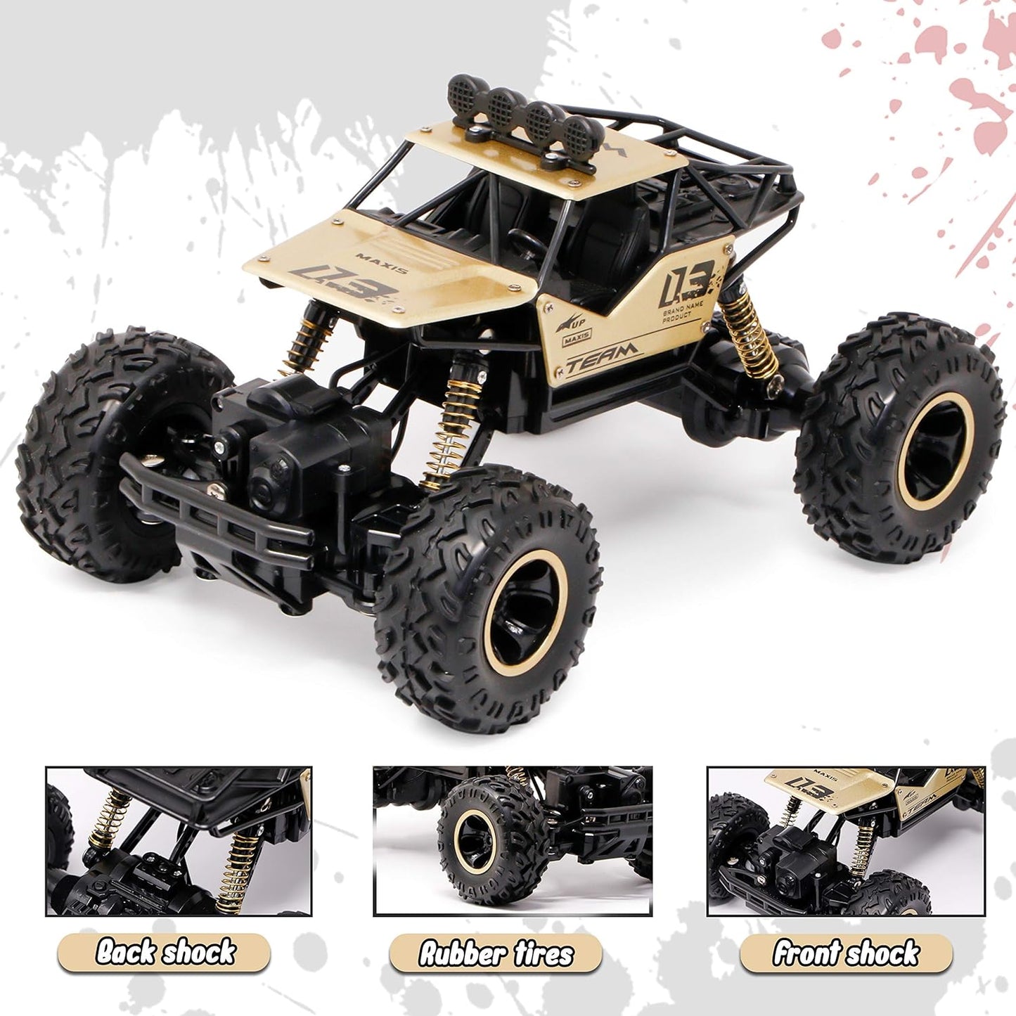 Rock Leader Big Size RC | Metal Heavy Die Cast Fast & Durable | Remote Controlled 1:16