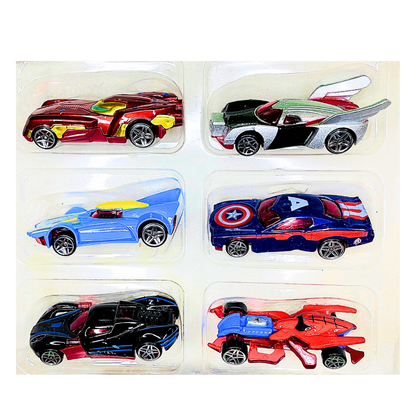 Avengars Metal 6pc Car Set | Fast Racer Cars  Die Cast