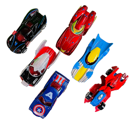 Avengars Metal 6pc Car Set | Fast Racer Cars  Die Cast