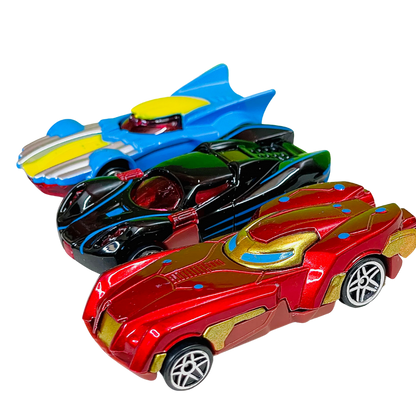 Super Hero 3pc Avengars Car Set | Metal Car with Fast Alloy Wheels