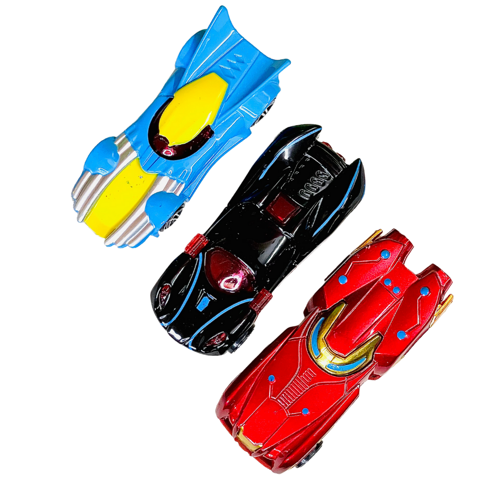 Super Hero 3pc Avengars Car Set | Metal Car with Fast Alloy Wheels