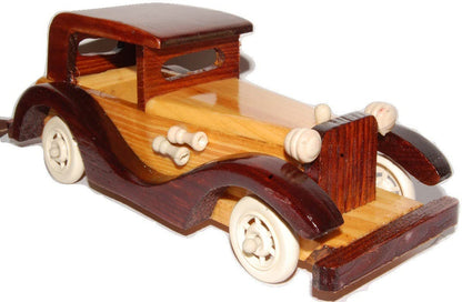 Wooden Car Vintage Model | Kids Play Free Wheel