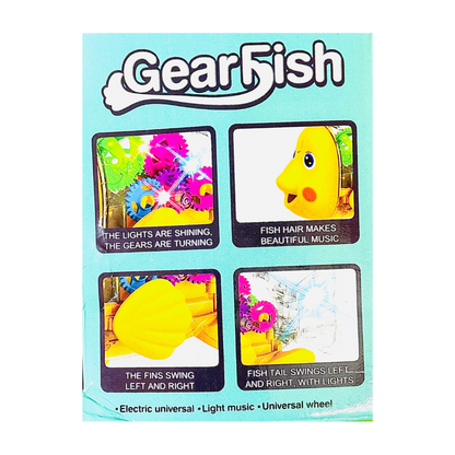 Musical Gear Fish | 3D Lights and Musical Toy | 360° Smooth Sensor Movement