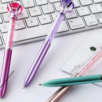 Diamond Crystal Pen | With Crystals Shining Metallic Colours | Kids Favourite Assorted