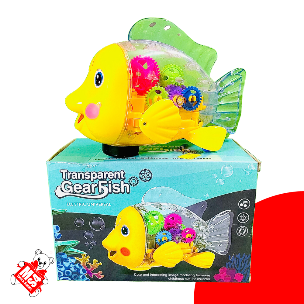 Musical Gear Fish | 3D Lights and Musical Toy | 360° Smooth Sensor Movement